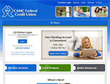 Tablet Screenshot of camcfcu.org
